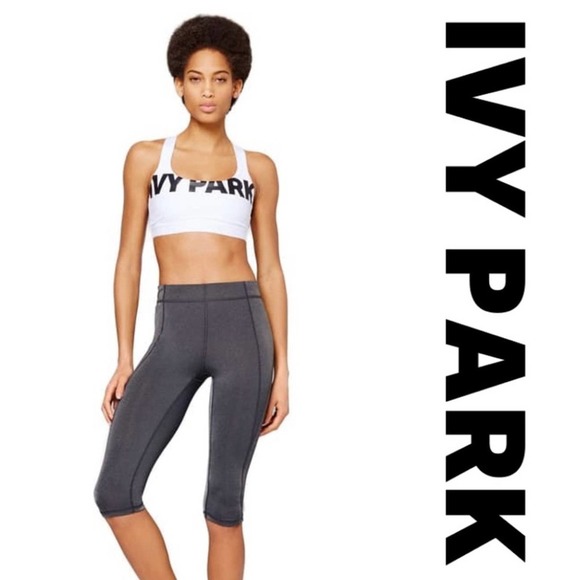 Ivy Park Beyonce ‘V’ Cropped Grey Leggings XS - Picture 1 of 9